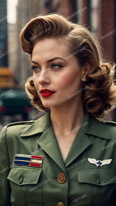 Retro Elegance: Army Pin-Up in NYC