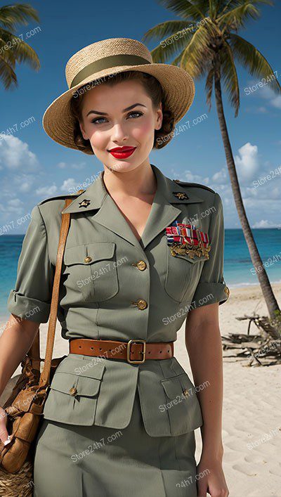Tropical Sands: War's Aftermath Army Pin-Up