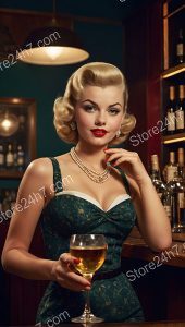 Classic Pin-Up Wine Bar Elegance