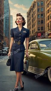 US Army Uniform Pin-Up Elegance