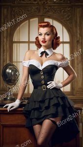 Sophisticated Pin-Up Maid Classic