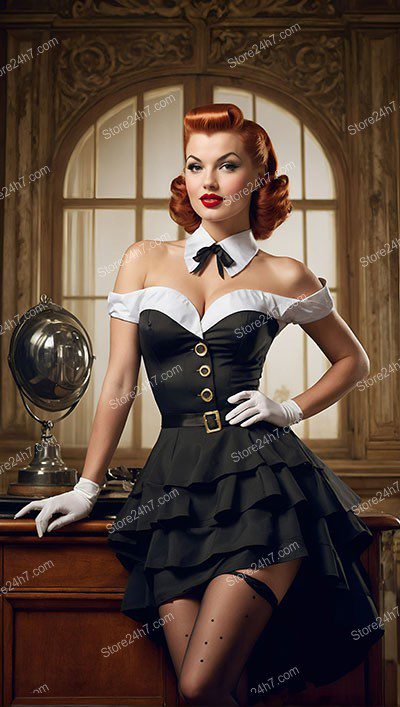 Sophisticated Pin-Up Maid Classic