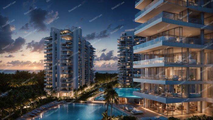 Florida Dusk: Condo Elegance with Oceanview