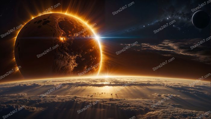 Sunrise Eclipse: Earth's Final Daybreak Amid Catastrophe