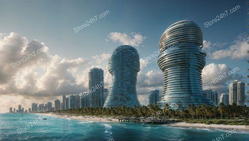 Twisting Towers of Miami: A 23rd-Century Condo Vision