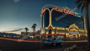 Vintage Vegas Vibe in Modern Sunset Splendor