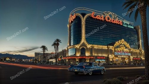 Vintage Vegas Vibe in Modern Sunset Splendor