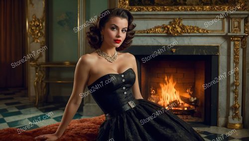 Vintage Opulence in Pin-Up Style Elegance