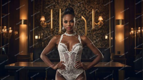 Regal Elegance: Showgirl Models Designer Lingerie