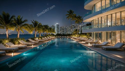 Starry Night Over Florida Oceanfront Condos