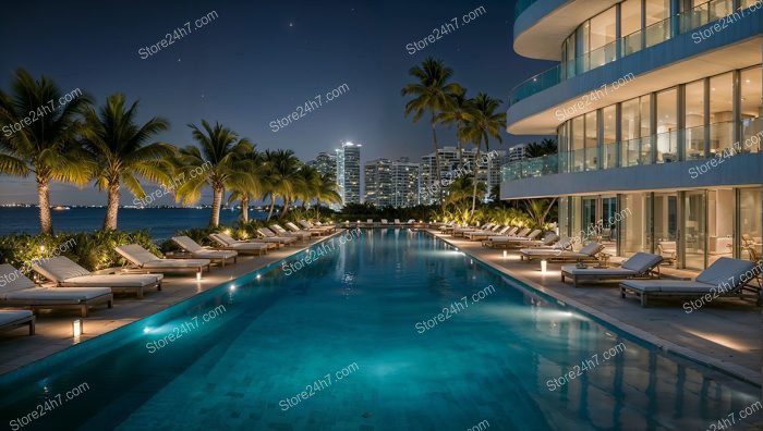 Starry Night Over Florida Oceanfront Condos