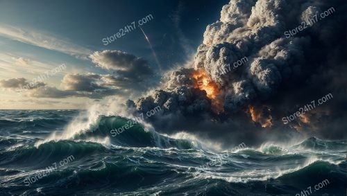 Ocean's Fury: Asteroid Disaster Ignites Apocalyptic Vision