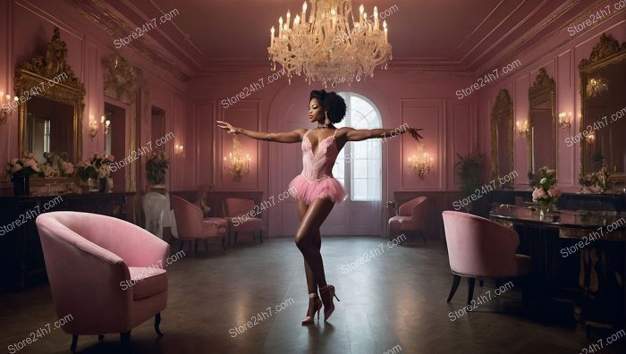 Balletic Showgirl in Lingerie at Vintage Club