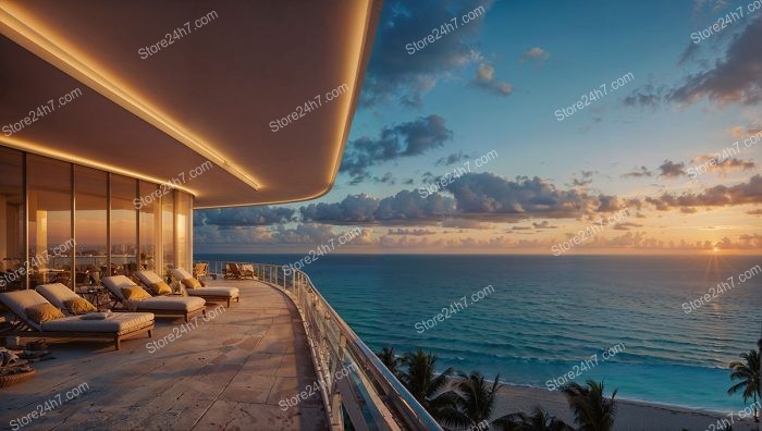 Florida Sunset Serenity at Luxury Oceanfront Condo