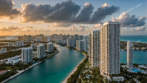 Miami's Serene Condo Skyline with Oceanview