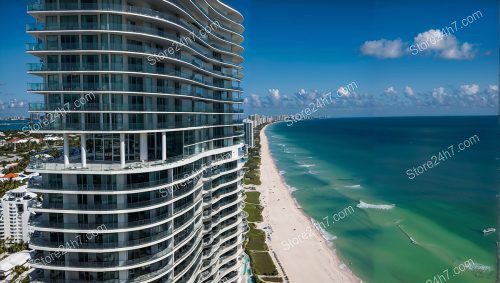 Miami High-Rise Condo Glittering by the Ocean