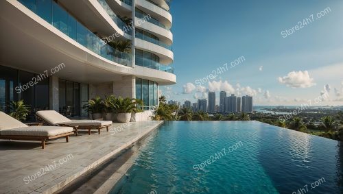 Miami Skyline and Ocean View Luxury Condo