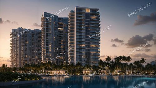 Florida Dusk: Luxurious Condo with Oceanview