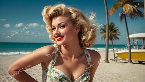 Sunlit Smiles and Seaside Style: Pin-Up Perfection