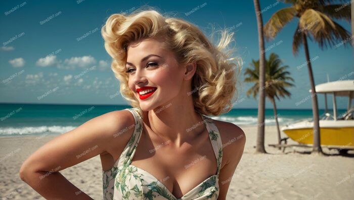 Sunlit Smiles and Seaside Style: Pin-Up Perfection