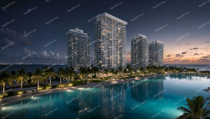 Luxurious Florida Condo Twilight Oceanview