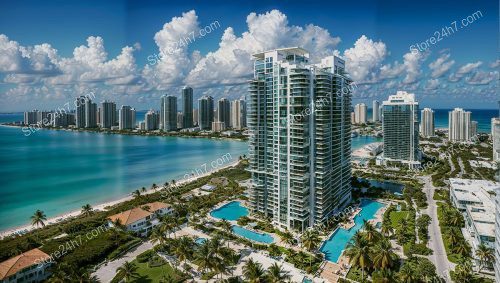 Miami Condo Skyline Basking in Oceanview