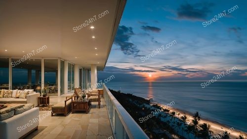 Sunset Splendor at Opulent Florida Oceanview Condo