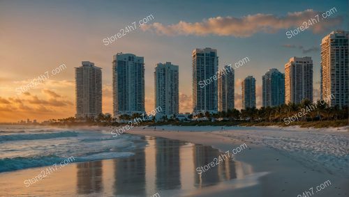 Miami's Golden Hour: Ocean View Condo Splendor