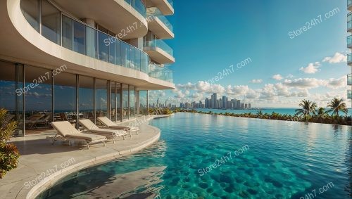 Coastal Luxury Condo Elegance Overlooking Miami Skyline