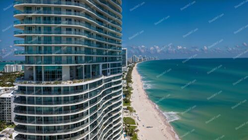 Miami Beach Condo Brilliance Against Azure Ocean