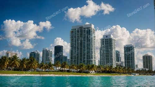 Miami’s Coastal Charm: Palm Trees and Luxury Condos