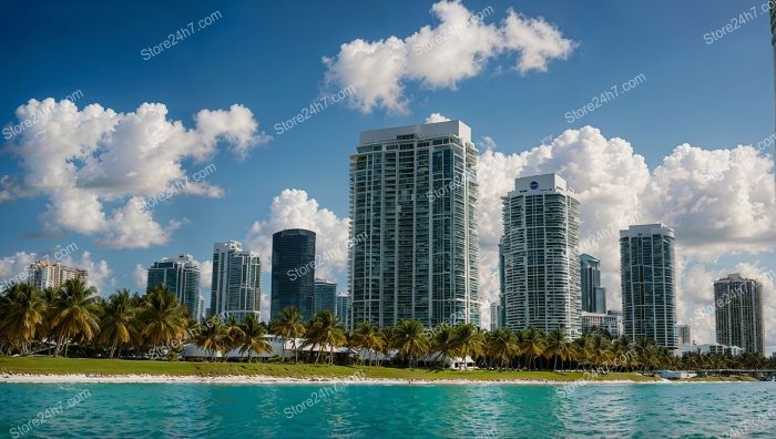 Miami’s Coastal Charm: Palm Trees and Luxury Condos