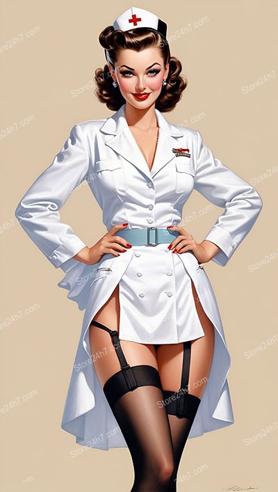 Retro Pin-Up Nurse Inspires Nostalgic Elegance