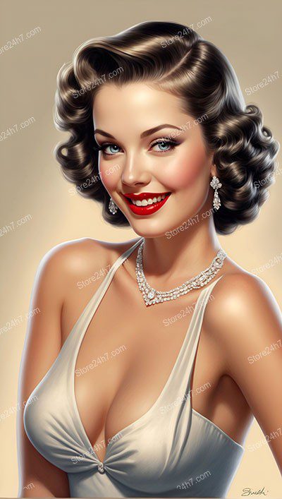 Radiant 1930s Pin-Up: Beauty, Elegance, and Charm
