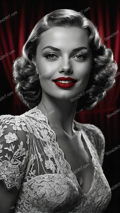 Vintage Hollywood Glamour: Classic Pin-Up Beauty