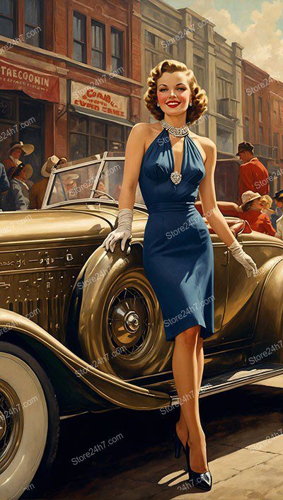 Elegant Lady by Classic Golden Age Car