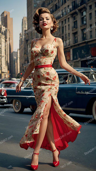 Summertime Stroll in Classic Pin-Up Style