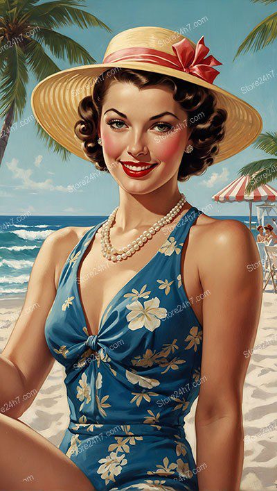 Seaside Sophistication: Vintage Pin-Up Summer Flair