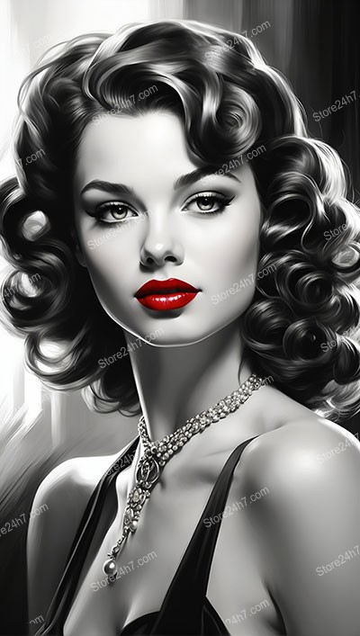 Radiant Vintage Pin-Up: Classic Beauty Redefined