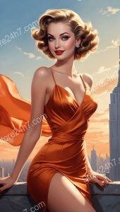 Golden Hour Glamour: New York Pin-Up Beauty