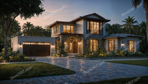 Twilight Charm at Luxurious Florida Family Residence