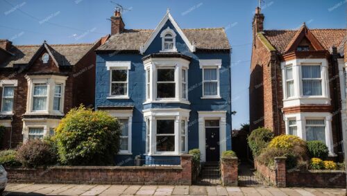 Beautiful Classic Blue Single-Family Home in Liverpool