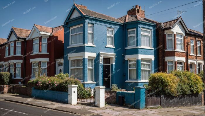 Adjoined Family Homes in Liverpool's Residential Area