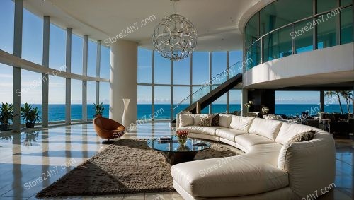 Spacious Oceanfront Penthouse with Luxurious Modern Design