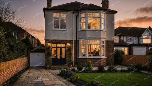 Charming Family Home at Sunset Near London