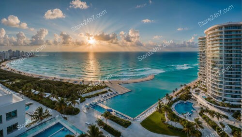 Sunrise Splendor at Seaside Luxury Condo Complex