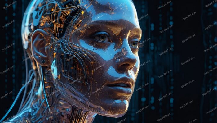 Cybernetic Harmony: The Face of Advanced Artificial Intelligence