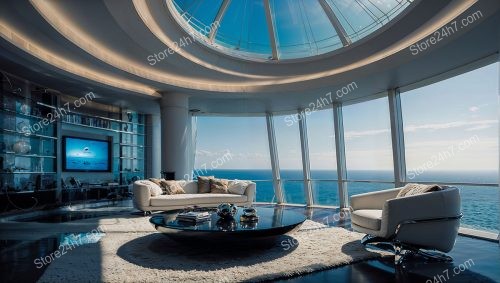 Modern Elegance: Luxurious Penthouse with Expansive Ocean View