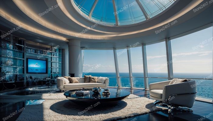 Modern Elegance: Luxurious Penthouse with Expansive Ocean View