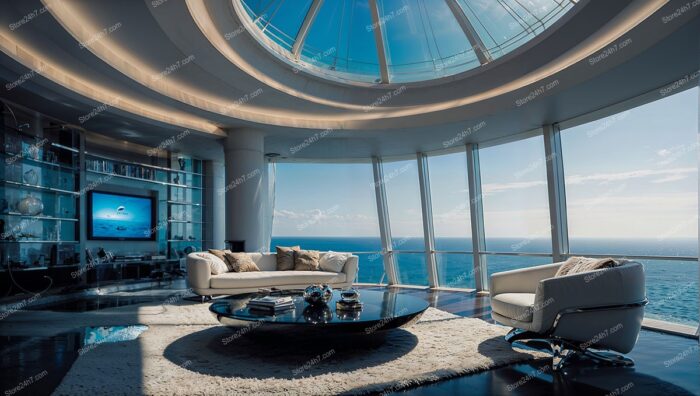 Modern Elegance: Luxurious Penthouse with Expansive Ocean View